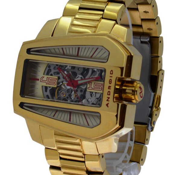 Android 53mm Gold Concept Skeleton Watch! Seagull TY2809 Limited 300 Ref: AD710! - Picture 2 of 11